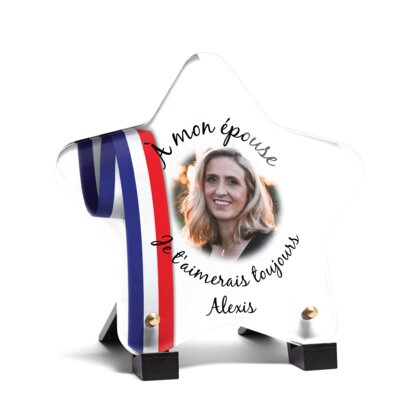 Plaque funéraire bandeau-bleu-blanc-rouge-forme-etoile 16 plapuedacaes.com
