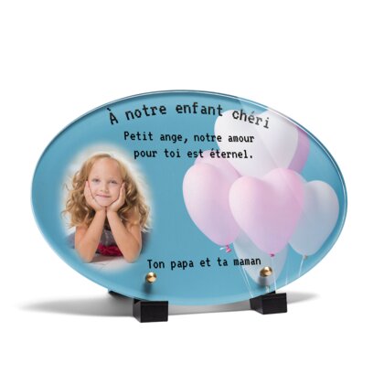 Plaque funéraire ballons-coeurs-forme-ovale 27 plapuedacaes.com
