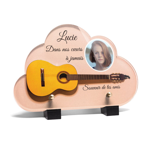Plaque funéraire guitare-jaune-sur-fond-rose-forme-nuage 17 plapuedacaes.com
