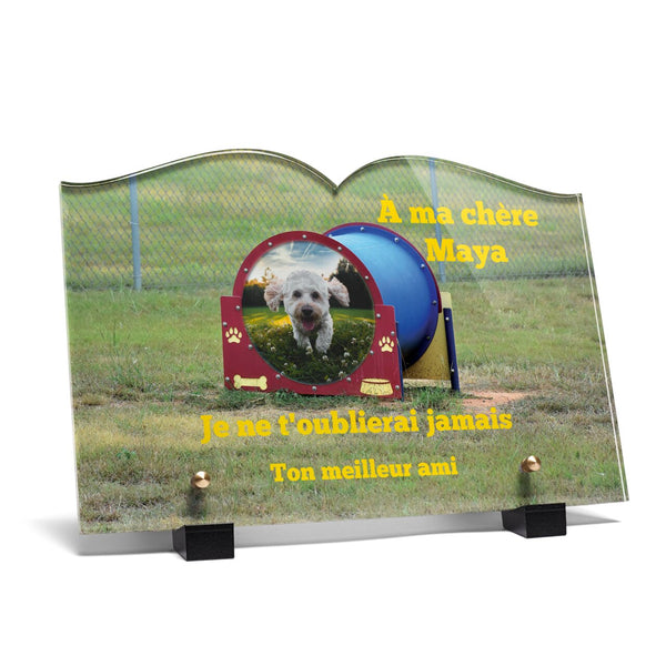 Plaque funéraire parc-canin-forme-livre 3 plapuedacaes.com
