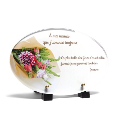 Plaque funéraire bouquet-garni-forme-ovale 24 plapuedacaes.com
