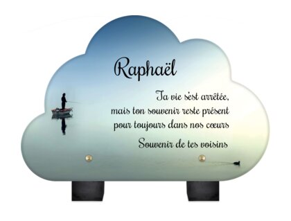 Plaque funéraire peche-en-bateau-forme-nuage 21 plapuedacaes.com
