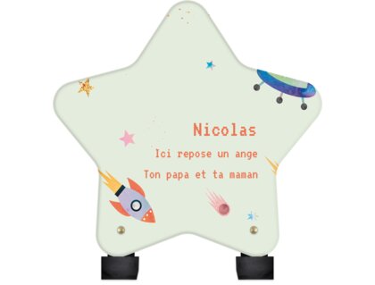 Plaque funéraire dessin-vaisseaux-spatiaux-dans-lespace-forme-etoile 4 plapuedacaes.com
