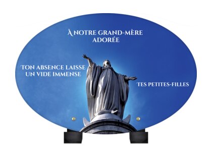 Plaque funéraire vierge-marie-statue-forme-ovale 11 plapuedacaes.com
