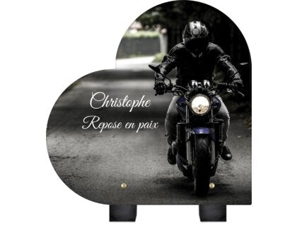 Plaque funéraire motard-forme-coeur 23 plapuedacaes.com
