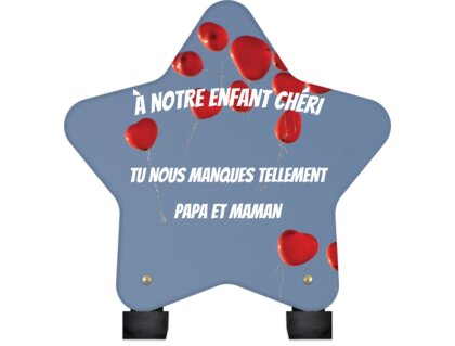 Plaque funéraire ballons-coeurs-forme-etoile 29 plapuedacaes.com
