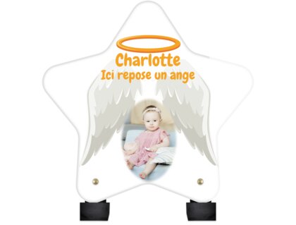Plaque funéraire ailes-dange-forme-etoile 7 plapuedacaes.com
