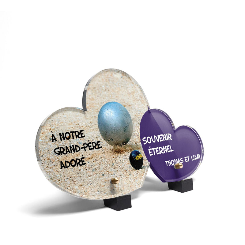 Plaque funéraire boule-de-petanque-forme-double-coeur 1 plapuedacaes.com
