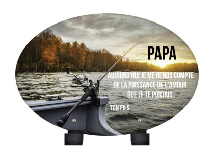 Plaque funéraire peche-en-lac-forme-ovale 2 plapuedacaes.com
