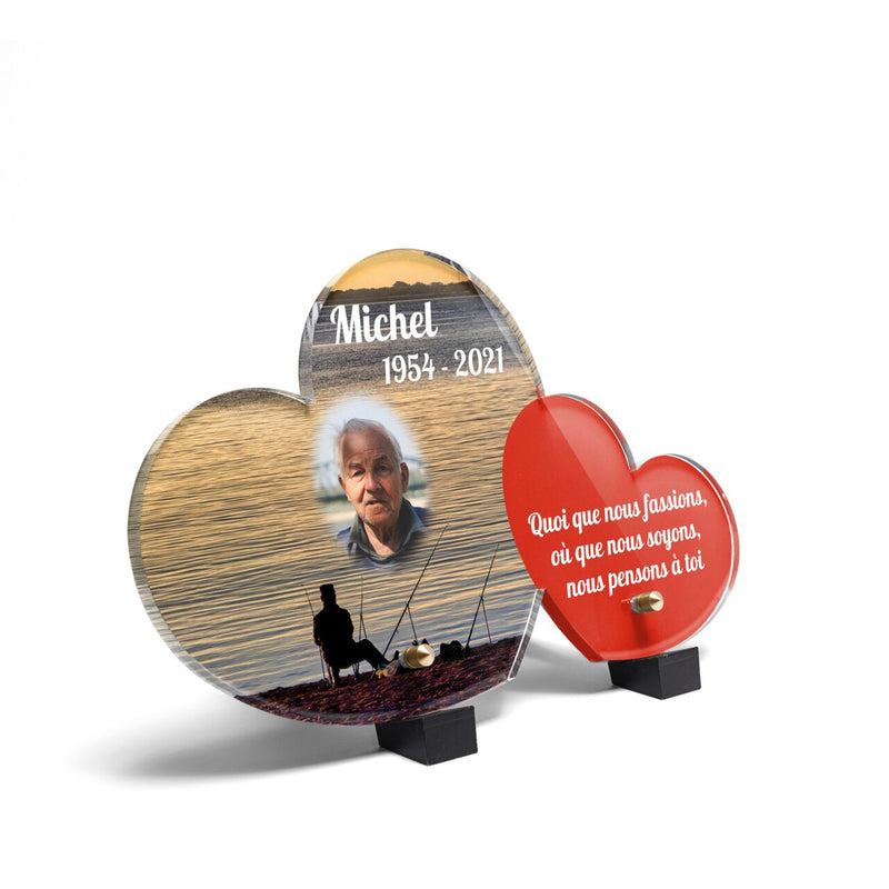 Plaque funéraire pecheur-au-bord-de-mer-forme-double-coeur 29 plapuedacaes.com
