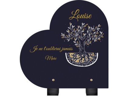 Plaque funéraire dessin-arbre-dore-forme-coeur 17 plapuedacaes.com
