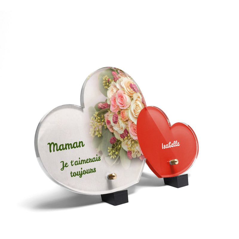 Plaque funéraire bouquet-garni-forme-double-coeur 24 plapuedacaes.com
