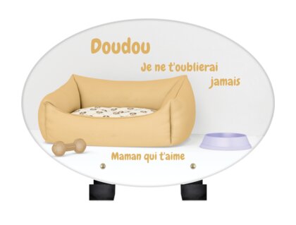 Plaque funéraire lit-pour-chiens-forme-ovale 19 plapuedacaes.com
