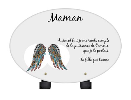 Plaque funéraire ailes-dange-forme-ovale 23 plapuedacaes.com
