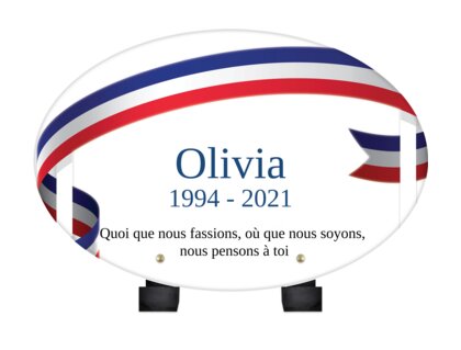 Plaque funéraire bandeau-bleu-blanc-rouge-forme-ovale 3 plapuedacaes.com

