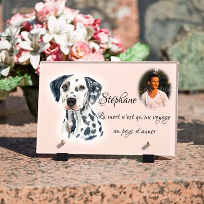 Plaque funéraire plaque-funeraire-dalmatien 3 plapuedacaes.com
