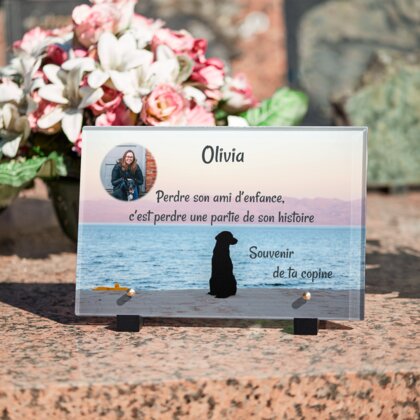 Plaque funéraire chien-noir-au-bord-de-mer 4 plapuedacaes.com
