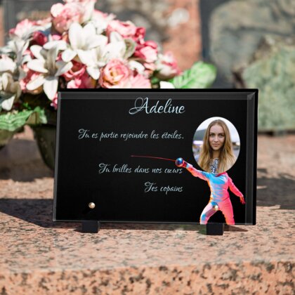 Plaque funéraire fan-descrime 28 plapuedacaes.com
