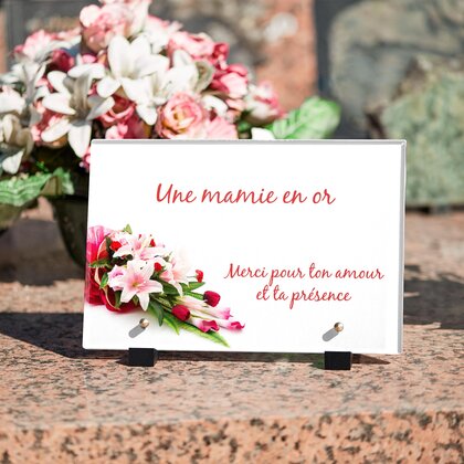 Plaque funéraire bouquet-garni 9 plapuedacaes.com
