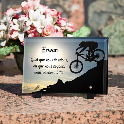 Plaque funéraire vtt-de-descente 26 plapuedacaes.com
