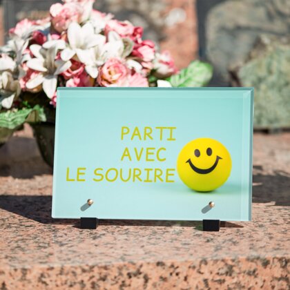 Plaque funéraire smiley-drole 24 plapuedacaes.com
