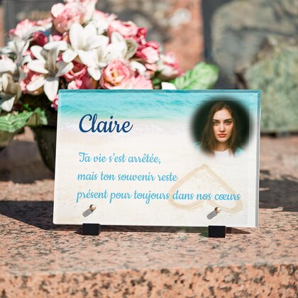 Plaque funéraire coeur-sable-blanc 28 plapuedacaes.com
