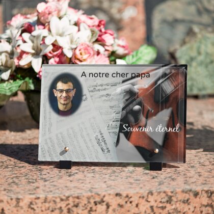Plaque funéraire violoniste 22 plapuedacaes.com
