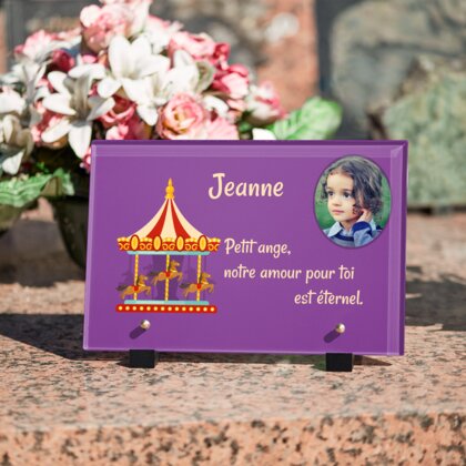 Plaque funéraire manege-de-petits-chevaux 27 plapuedacaes.com
