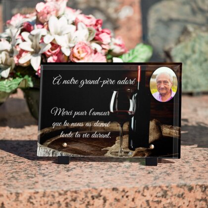 Plaque funéraire bouteille-de-vin 30 plapuedacaes.com
