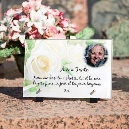 Plaque funéraire rose-blanche 26 plapuedacaes.com
