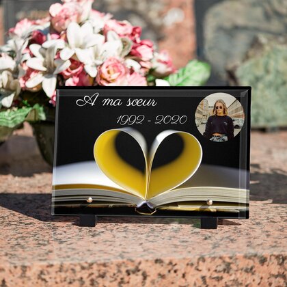 Plaque funéraire livre-pages-coeur 3 plapuedacaes.com
