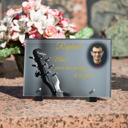 Plaque funéraire guitariste 13 plapuedacaes.com

