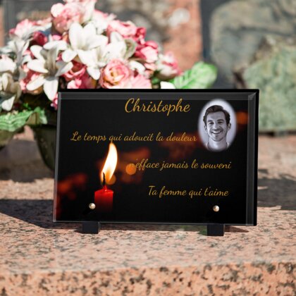 Plaque funéraire bougie-rouge 2 plapuedacaes.com
