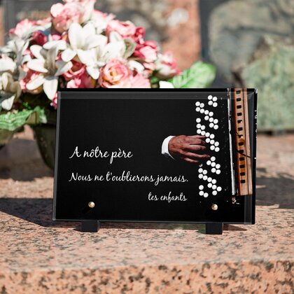 Plaque funéraire accordeon 30 plapuedacaes.com
