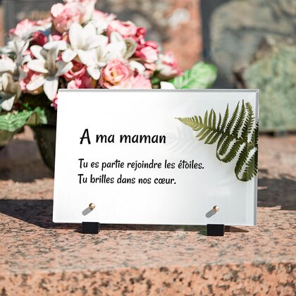 Plaque funéraire feuille-de-fougere 29 plapuedacaes.com
