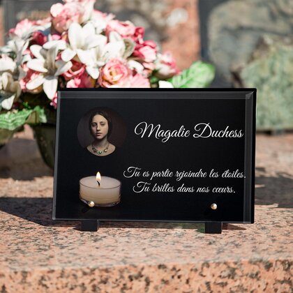 Plaque funéraire simple-bougie 16 plapuedacaes.com
