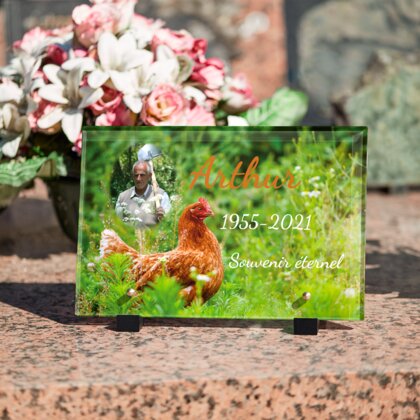 Plaque funéraire plaque-funeraire-poule 20 plapuedacaes.com
