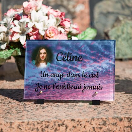 Plaque funéraire nuages-roses 30 plapuedacaes.com

