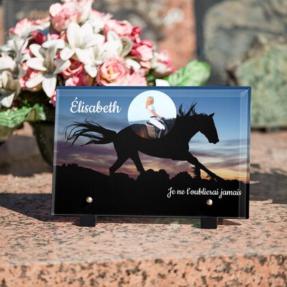 Plaque funéraire silhouette-de-cheval 25 plapuedacaes.com
