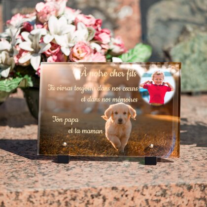 Plaque funéraire golden-retriever-chiot 3 plapuedacaes.com
