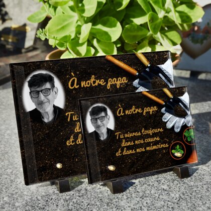 Plaque funéraire jardinier-semant 14 plapuedacaes.com

