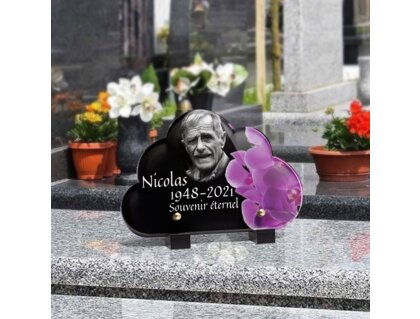 Plaque funéraire magnifiques-orchidees-forme-nuage 3 plapuedacaes.com
