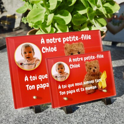 Plaque funéraire plaque-funeraire-ourson 24 plapuedacaes.com
