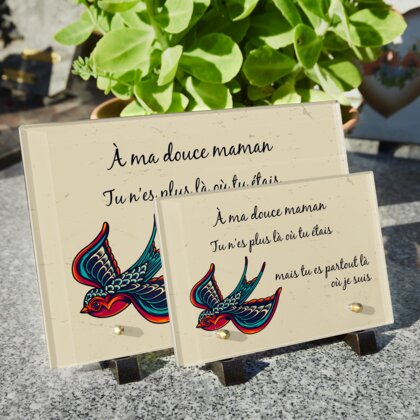 Plaque funéraire plaque-funeraire-hirondelle 27 plapuedacaes.com
