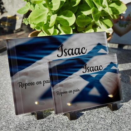 Plaque funéraire drapeau-israel 28 plapuedacaes.com

