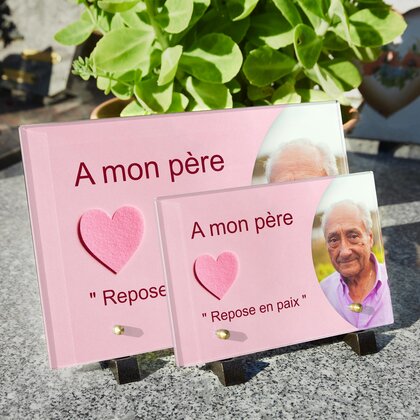 Plaque funéraire coeur-rose 10 plapuedacaes.com
