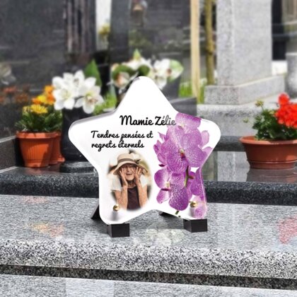 Plaque funéraire magnifiques-orchidees-forme-etoile 19 plapuedacaes.com
