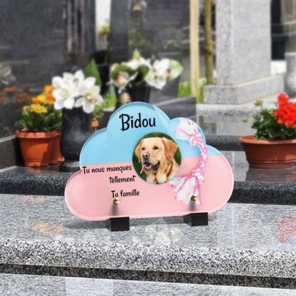 Plaque funéraire jouet-et-bol-pour-chiens-forme-nuage 12 plapuedacaes.com
