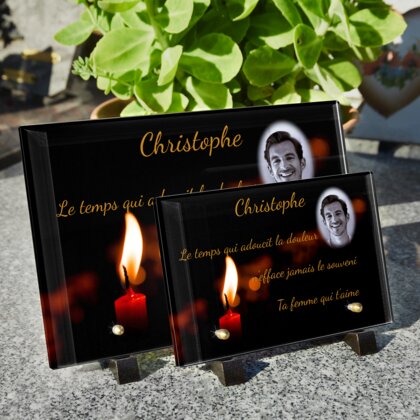 Plaque funéraire bougie-rouge 13 plapuedacaes.com
