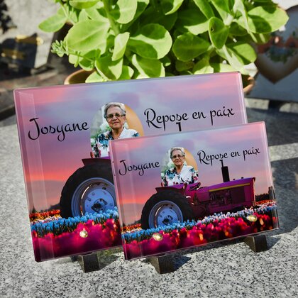 Plaque funéraire tracteur-rose 11 plapuedacaes.com
